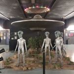 grey alien display