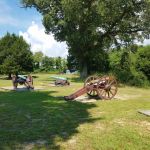 Yorktown battlefield cannons and mortars 2