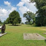 Yorktown battlefield cannons and mortars